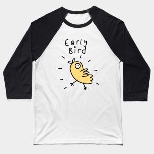 Early Bird Doodle Baseball T-Shirt